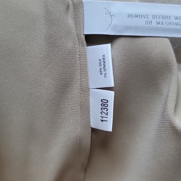 NWOT Vintage Ann Taylor Silk Blouse, Long Sleeve with French Cuff, Size 8 - Picture 6 of 15